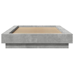 vidaXL Bed Frame without Mattress Concrete Grey 90x190 cm Single 4