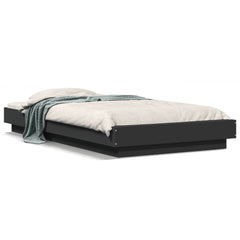 vidaXL Bed Frame without Mattress Black 75x190 cm Small Single 2