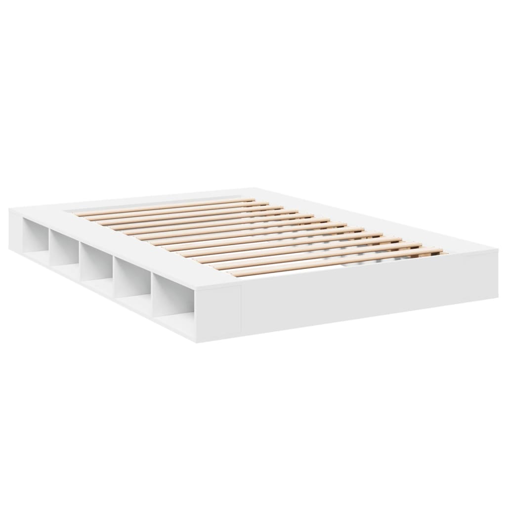 Bed Frame without Mattress 150x200 cm White