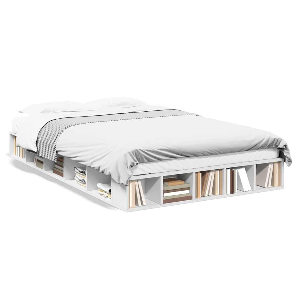 Bed Frame without Mattress 120x200 cm White