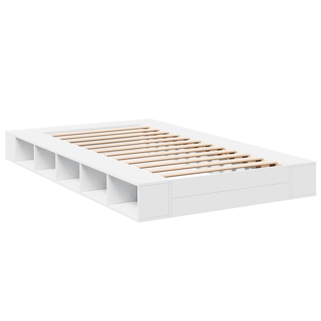 Bed Frame without Mattress 120x200 cm White