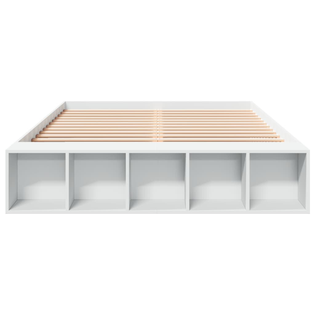 Bed Frame without Mattress 150x200 cm White