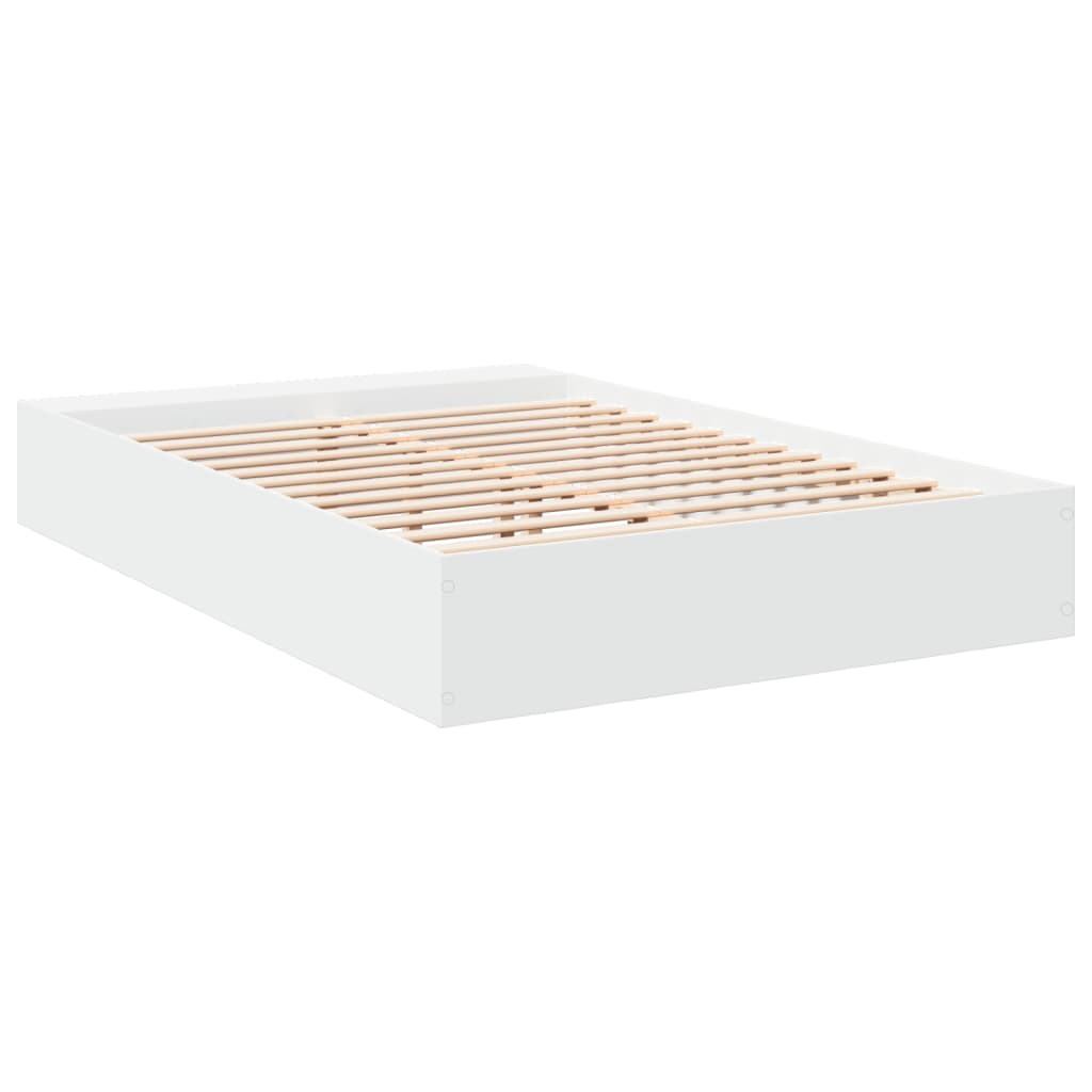 Bed Frame without Mattress 150x200 cm White