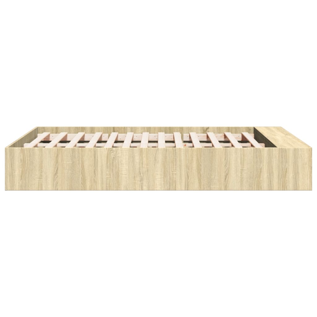 Bed Frame without Mattress 120x200 cm Sonoma oak