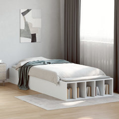 Bed Frame without Mattress 100x200 cm White