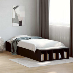 Bed Frame without Mattress 100x200 cm Black