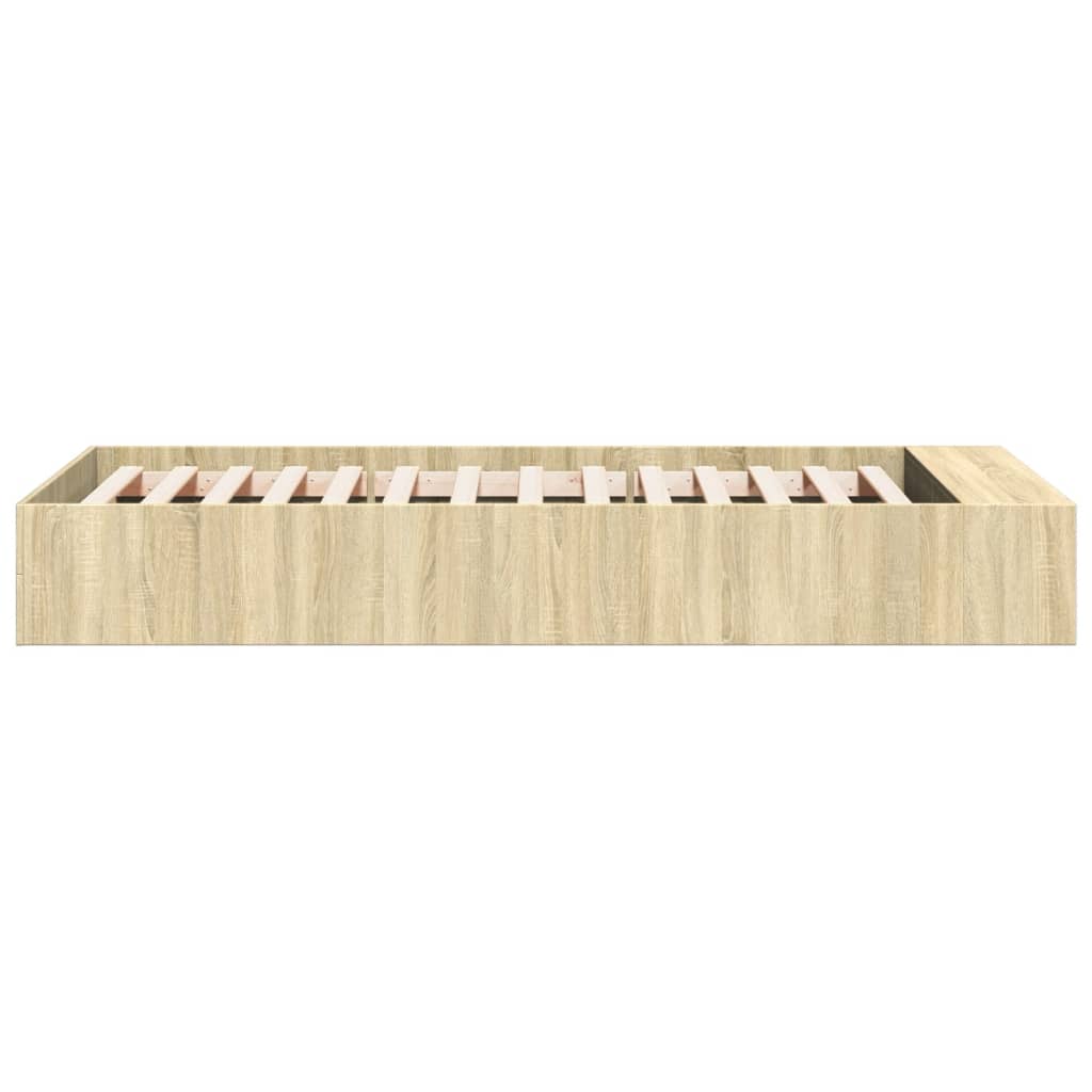 Bed Frame without Mattress 100x200 cm Sonoma oak