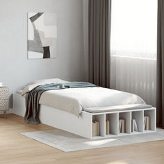 Bed Frame without Mattress 75x190 cm Small Single White