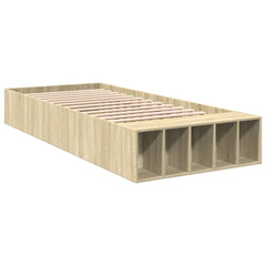 Bed Frame without Mattress 75x190 cm Small Single Sonoma oak