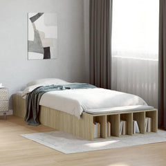 Bed Frame without Mattress 75x190 cm Small Single Sonoma oak