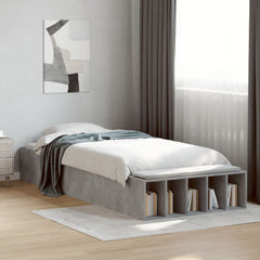 Bed Frame without Mattress 75x190 cm Small Single Concrete grey