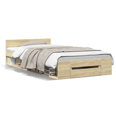 Bed Frame with Drawer without Mattress 90x190 cm Sonoma oak