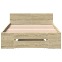 Bed Frame with Drawer without Mattress 90x190 cm Sonoma oak