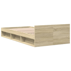 Bed Frame with Drawer without Mattress 90x190 cm Sonoma oak