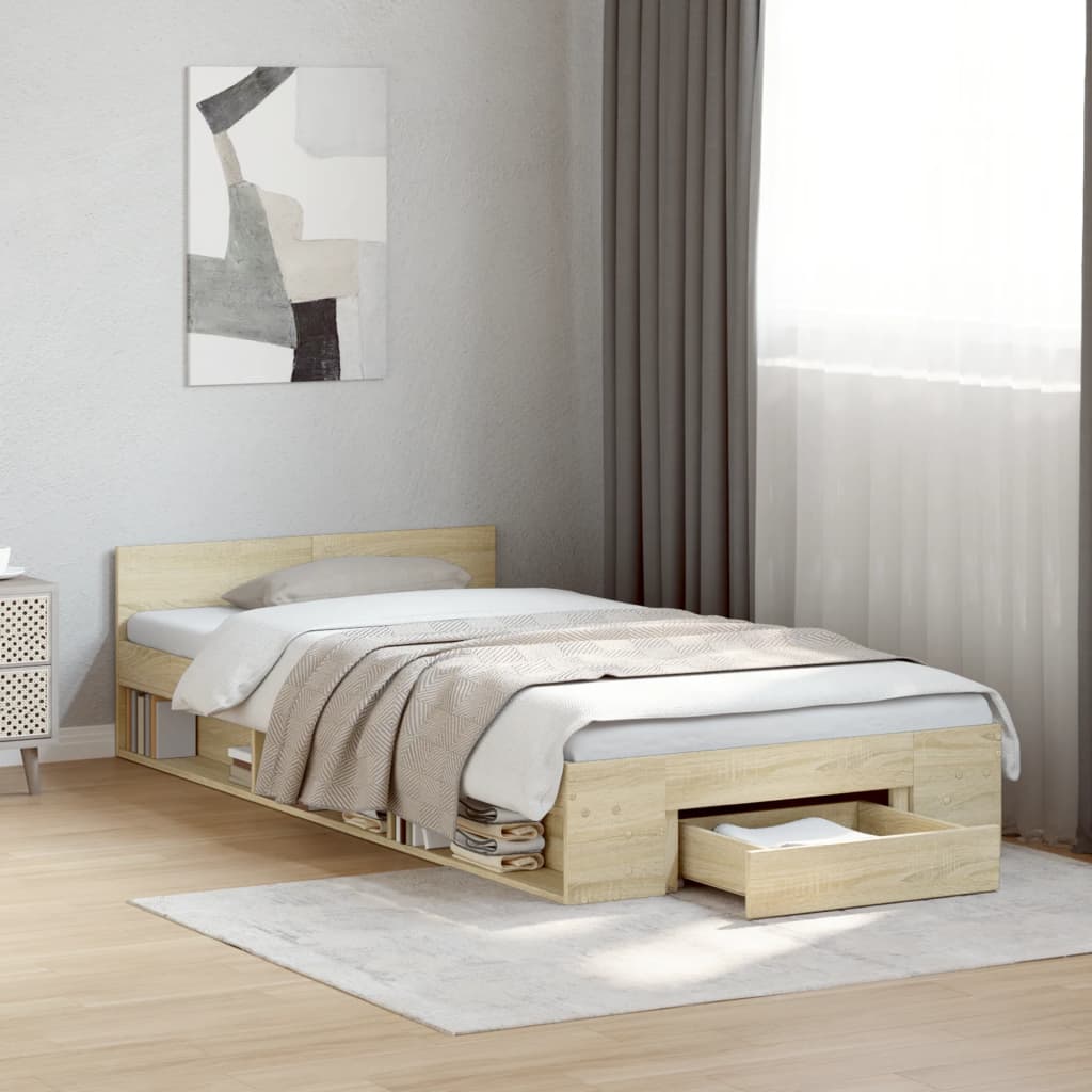 Bed Frame without Mattress Sonoma Oak