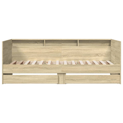 Daybed with Drawers Sonoma Oak 100x200 cm Engineered Wood