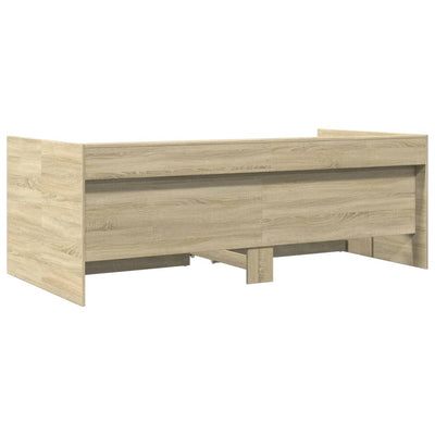 Daybed with Drawers Sonoma Oak 100x200 cm Engineered Wood