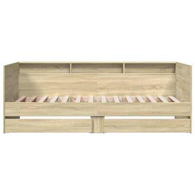 Daybed with Drawers Sonoma Oak 75x190 cm Engineered Wood