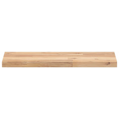 vidaXL Floating Shelves 2 pcs 60x20x2 cm Untreated Solid Wood Acacia 4