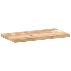 vidaXL Floating Shelves 2 pcs 60x20x2 cm Untreated Solid Wood Acacia 6
