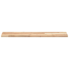 vidaXL Floating Shelves 2 pcs 80x20x2 cm Untreated Solid Wood Acacia 4