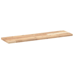 vidaXL Floating Shelves 2 pcs 80x20x2 cm Untreated Solid Wood Acacia 6