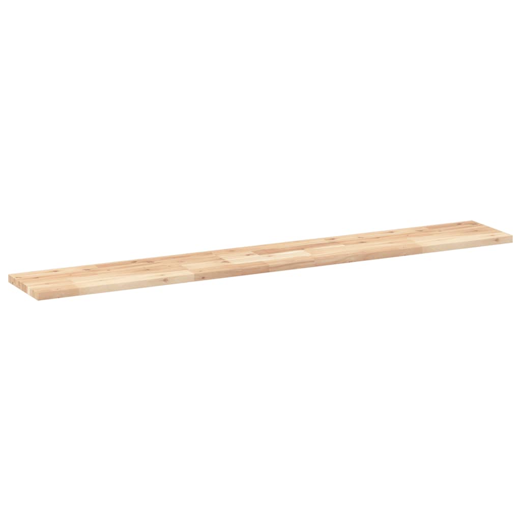 vidaXL Floating Shelf 120x20x2 cm Untreated Solid Wood Acacia 3