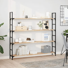 vidaXL Floating Shelf 120x20x2 cm Untreated Solid Wood Acacia 1