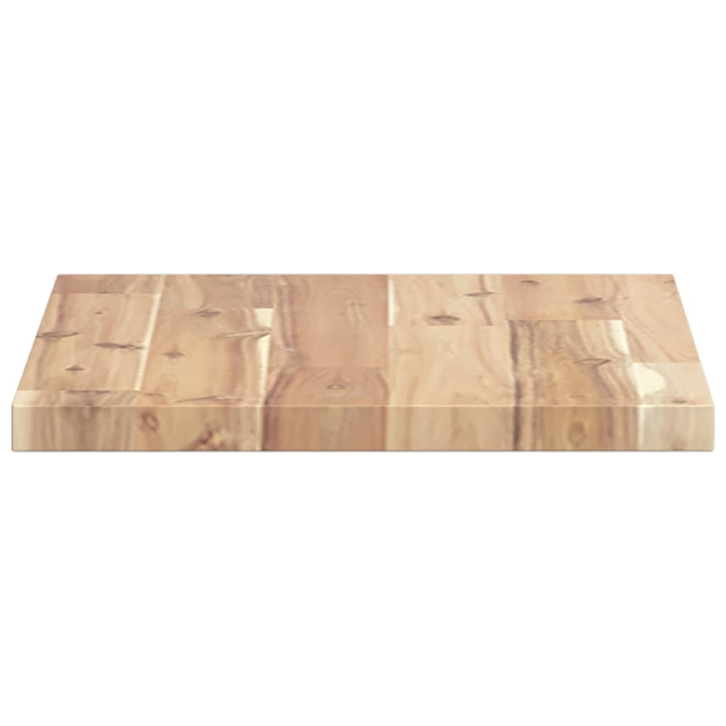 Floating Shelves Untreated Solid Wood Acacia Natural Height 2 cm Depth 30 cm 3 pcs 40 cm