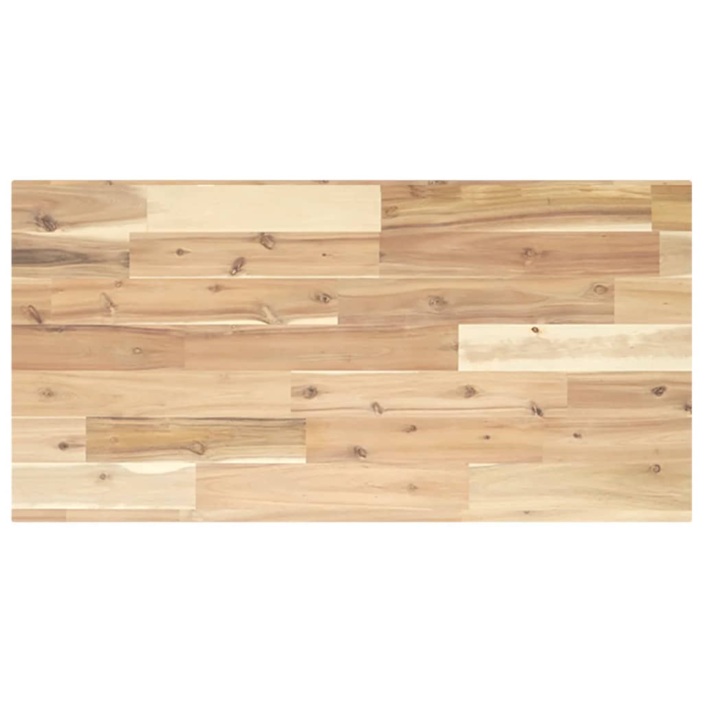 vidaXL Floating Shelf 100x40x2 cm Untreated Solid Wood Acacia 2