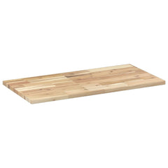 vidaXL Floating Shelf 100x40x2 cm Untreated Solid Wood Acacia 6