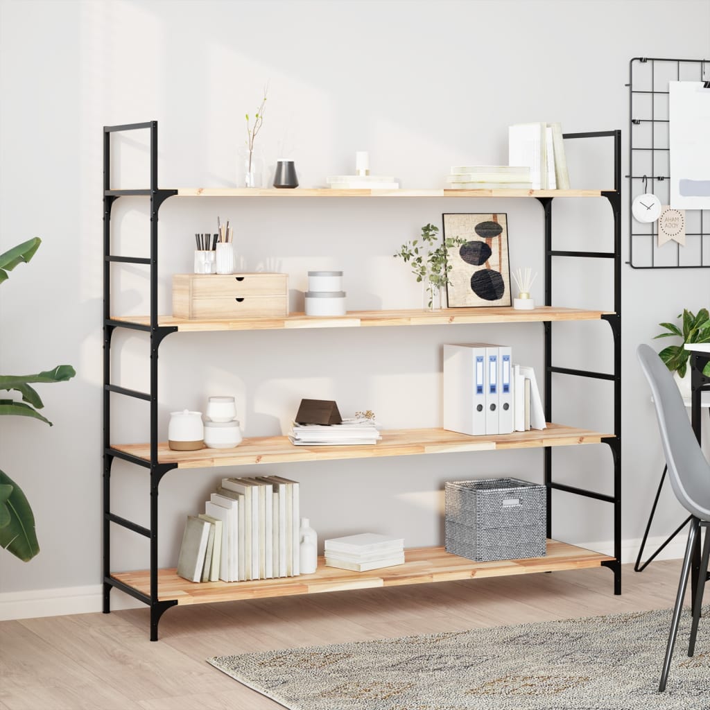 vidaXL Floating Shelves Untreated Solid Wood Acacia Natural Height 2 cm Depth 40 cm