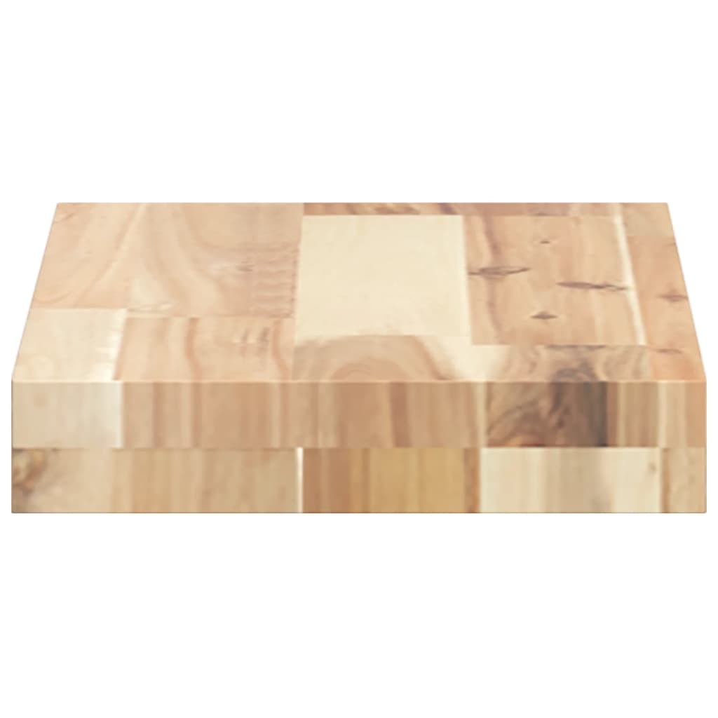 vidaXL Floating Shelves 2 pcs 60x20x4 cm Untreated Solid Wood Acacia 5