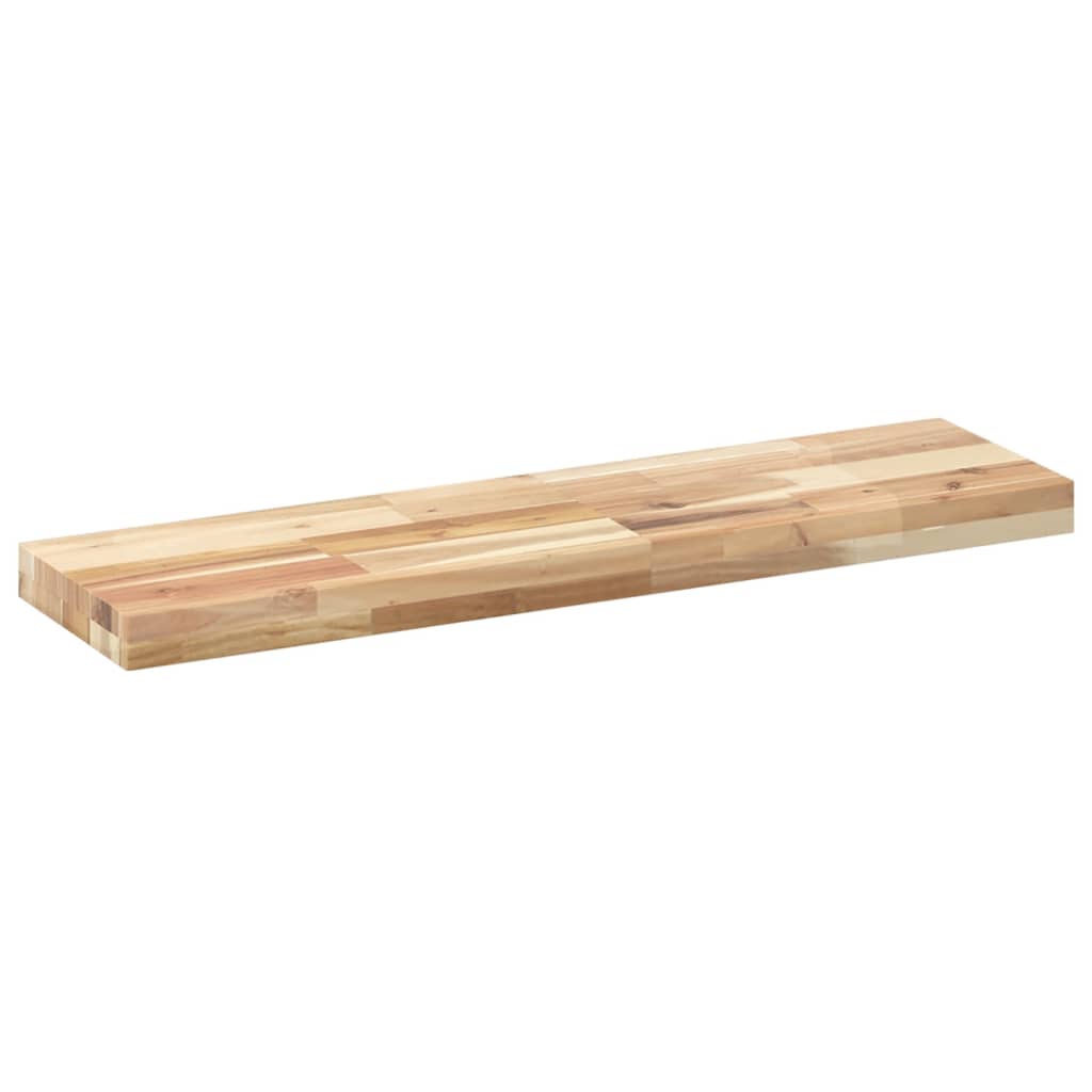 vidaXL Floating Shelves 2 pcs 80x20x4 cm Untreated Solid Wood Acacia 3