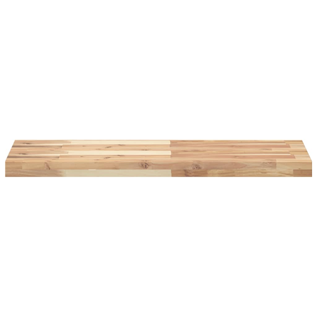 vidaXL Floating Shelf 80x30x4 cm Untreated Solid Wood Acacia 4