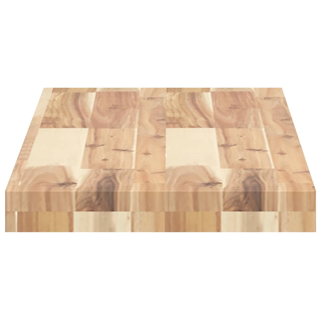 vidaXL Floating Shelf 80x30x4 cm Untreated Solid Wood Acacia 5