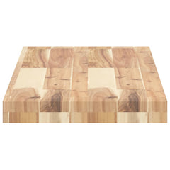 vidaXL Floating Shelf 80x30x4 cm Untreated Solid Wood Acacia 5