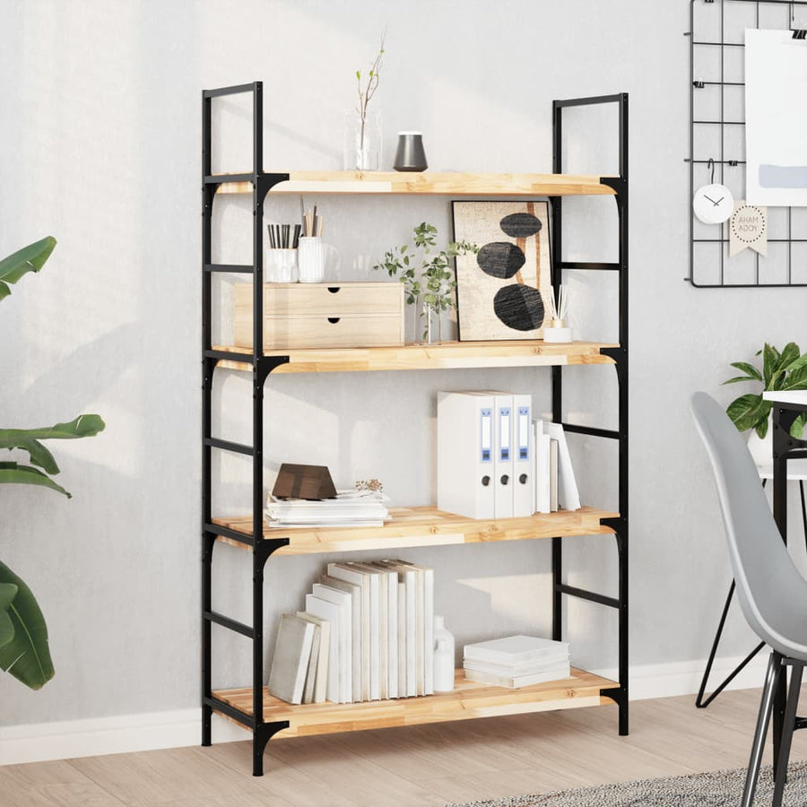 vidaXL Floating Shelf 100x30x4 cm Untreated Solid Wood Acacia 1