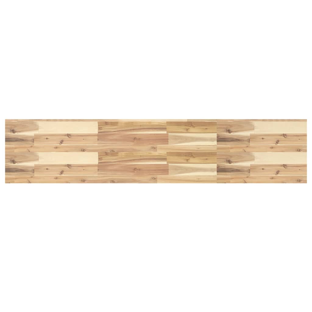 vidaXL Floating Shelf 140x30x4 cm Untreated Solid Wood Acacia 2