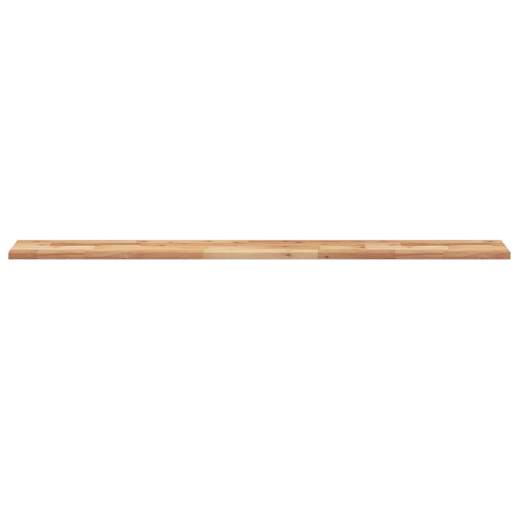 Floating Shelf Solid Wood Acacia Oil Finished Height 2 cm Depth 20 cm 120 cm