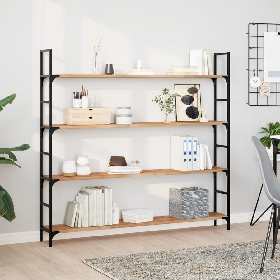 vidaXL Floating Shelf 120x20x2 cm Oil Finished Solid Wood Acacia 1