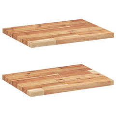 vidaXL Floating Shelves 2 pcs 40x30x2 cm Oil Finished Solid Wood Acacia 2