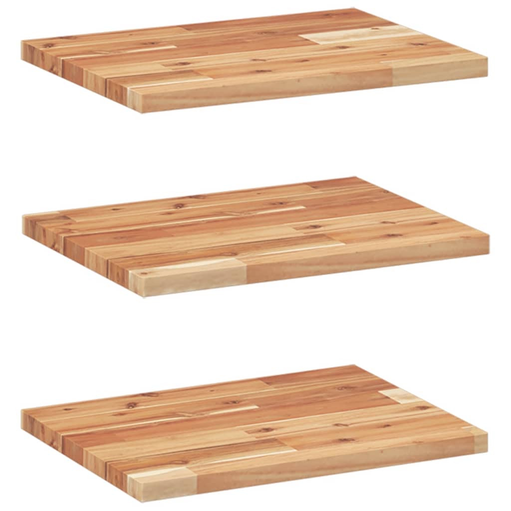 vidaXL Floating Shelves 3 pcs 40x30x2 cm Oil Finished Solid Wood Acacia 2