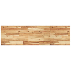 Floating Shelf Solid Wood Acacia Oil Finished Height 2 cm Depth 40 cm 120 cm