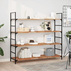 Floating Shelf Solid Wood Acacia Oil Finished Height 2 cm Depth 40 cm 120 cm