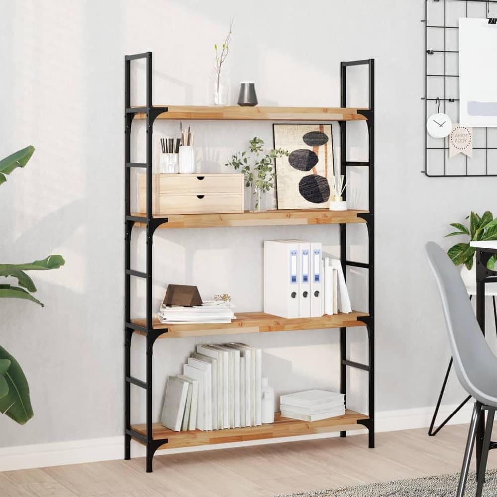 Floating Shelves Oil Finished Height 4 cm Depth 20 cm 3 pcs 100 cm