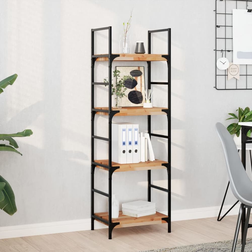 Floating Shelves Oil Finished Height 4 cm Depth 30 cm 4 pcs 60 cm