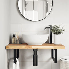 Bathroom Vanity Top Untreated Solid Wood Acacia Natural Height