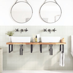 Bathroom Vanity Top Untreated Solid Wood Acacia Natural Height