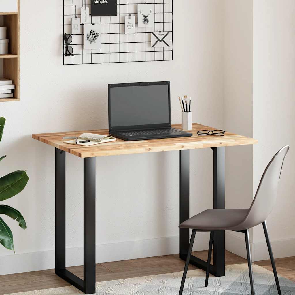 vidaXL Desk Top Untreated 100x70x2 cm Solid Wood Acacia 2